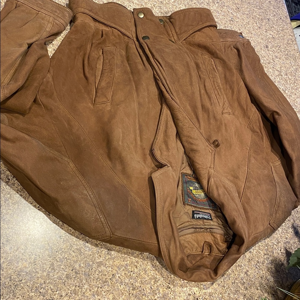 Distressed Adventure Bound Originals Wilsons Leather Jacket S Women’s? Men’s? - Picture 7 of 16